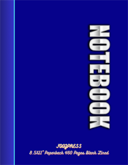 FOOZPRESS Notebook 8.5x11 Paperback 460 pages