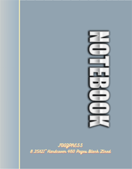 FOOZPRESS Notebook 8.5x11 Hardcover 460 pages