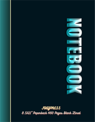 FOOZPRESS Notebook 8.5x11 Paperback 460 pages