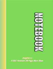 FOOZPRESS Notebook 8.5x11 Hardcover 160 pages