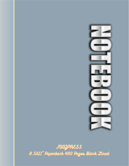 FOOZPRESS Notebook 8.5x11 Paperback 460 pages