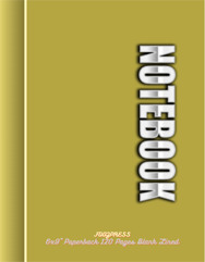 FOOZPRESS Notebook 6x9 Paperback 120 pages