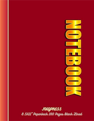 FOOZPRESS Notebook 8.5x11 Paperback 160 pages