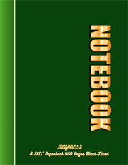 FOOZPRESS Notebook 8.5x11 Paperback 460 pages