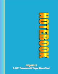 FOOZPRESS Notebook 8.5x11 Paperback 160 pages