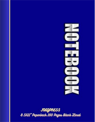 FOOZPRESS Notebook 8.5x11 Paperback 160 pages