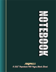 FOOZPRESS Notebook 8.5x11 Paperback 460 pages