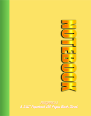 FOOZPRESS Notebook 8.5x11 Paperback 160 pages