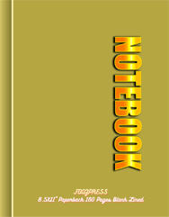 FOOZPRESS Notebook 8.5x11 Paperback 160 pages